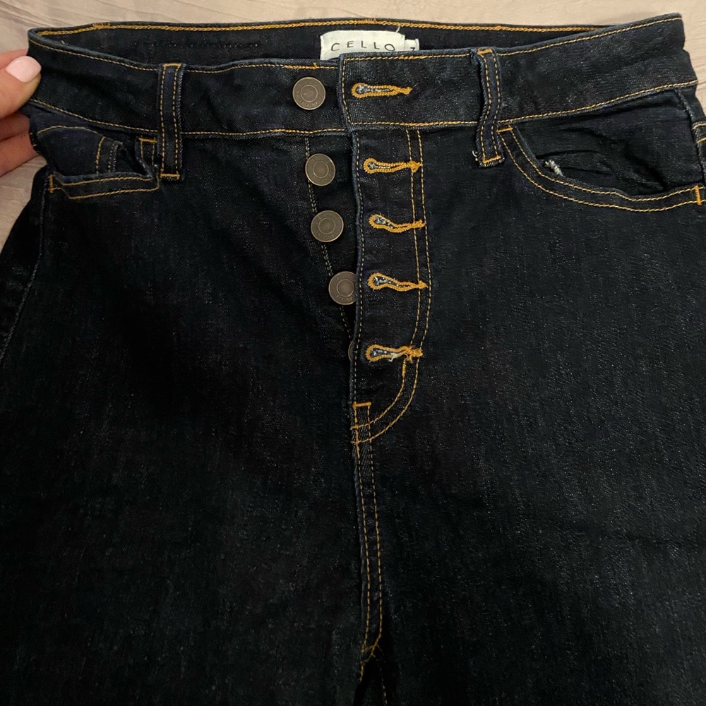 Cello dark flare jeans size 7